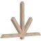 Ekena Millwork Kennewick Smooth Timber Gable Bracket, Douglas Fir, 60"W x 38"H x 3 1/2"D x 3 1/2"F, 15/12 Pitch GBW060X38X0404KEN00SDF - alternate 2